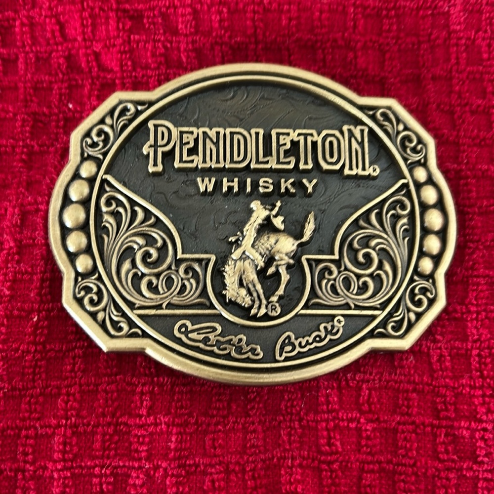 Pendleton Whiskey 2024 limited edition Montana Silversmiths belt buckle